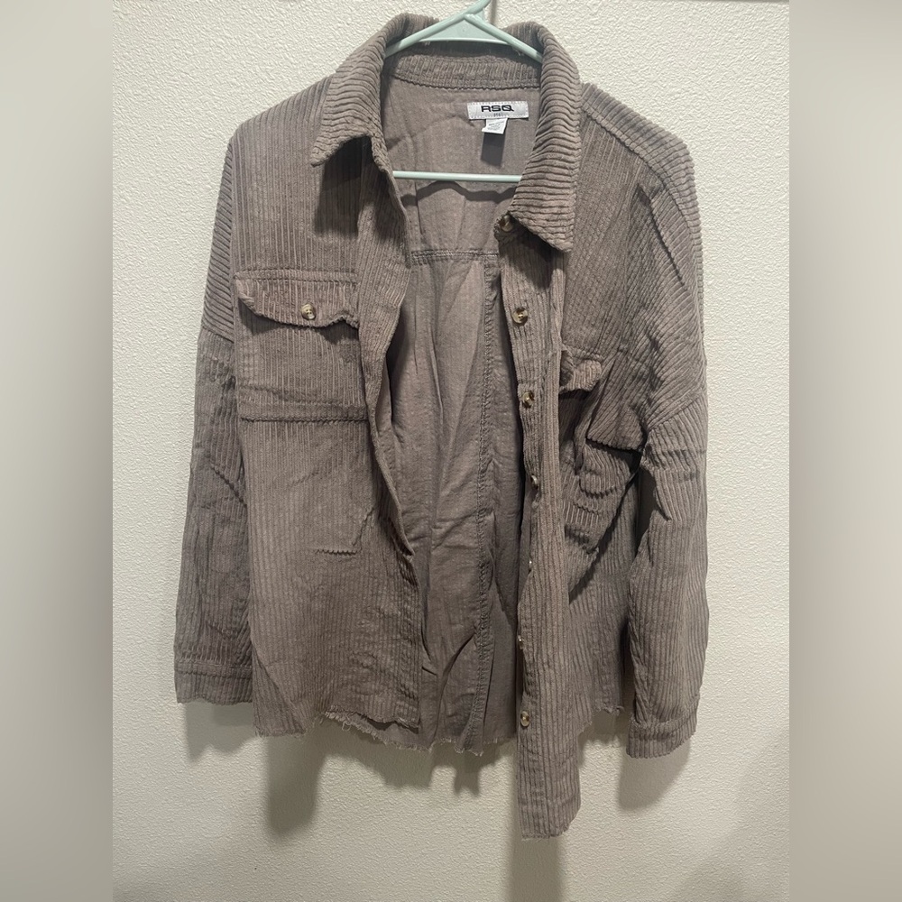 Light Brown Light Weight Button Up - image 1